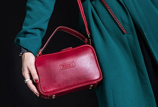Genuine Leather Handbag Crossbody Bag Shoulder Bag Purse For Women