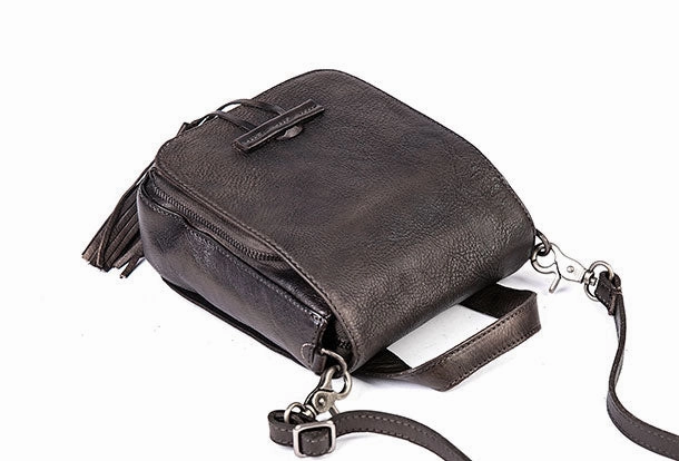 Genuine Leather Handbag Tassel Crossbody Bag Shoulder Bag Purse For Women