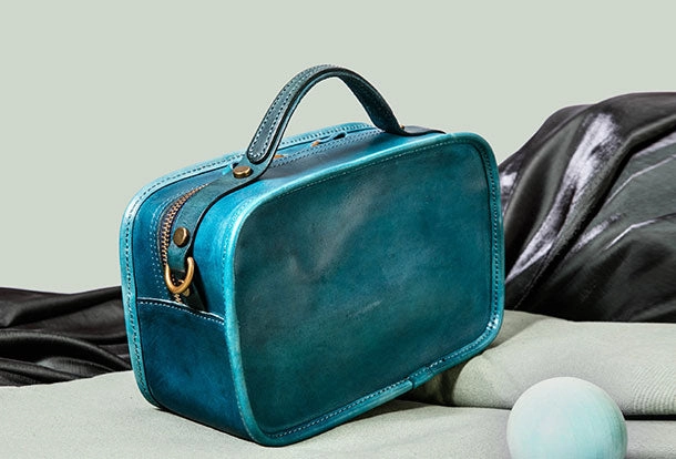 Genuine Leather Handmade Handbag Shoulder Bag Purse For Women