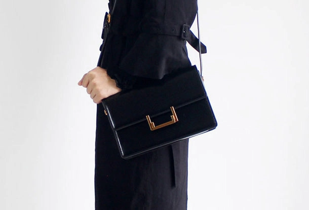 Genuine Leather Saddle Purse Bag Shoulder Bag for Women Leather Crossbody Bag