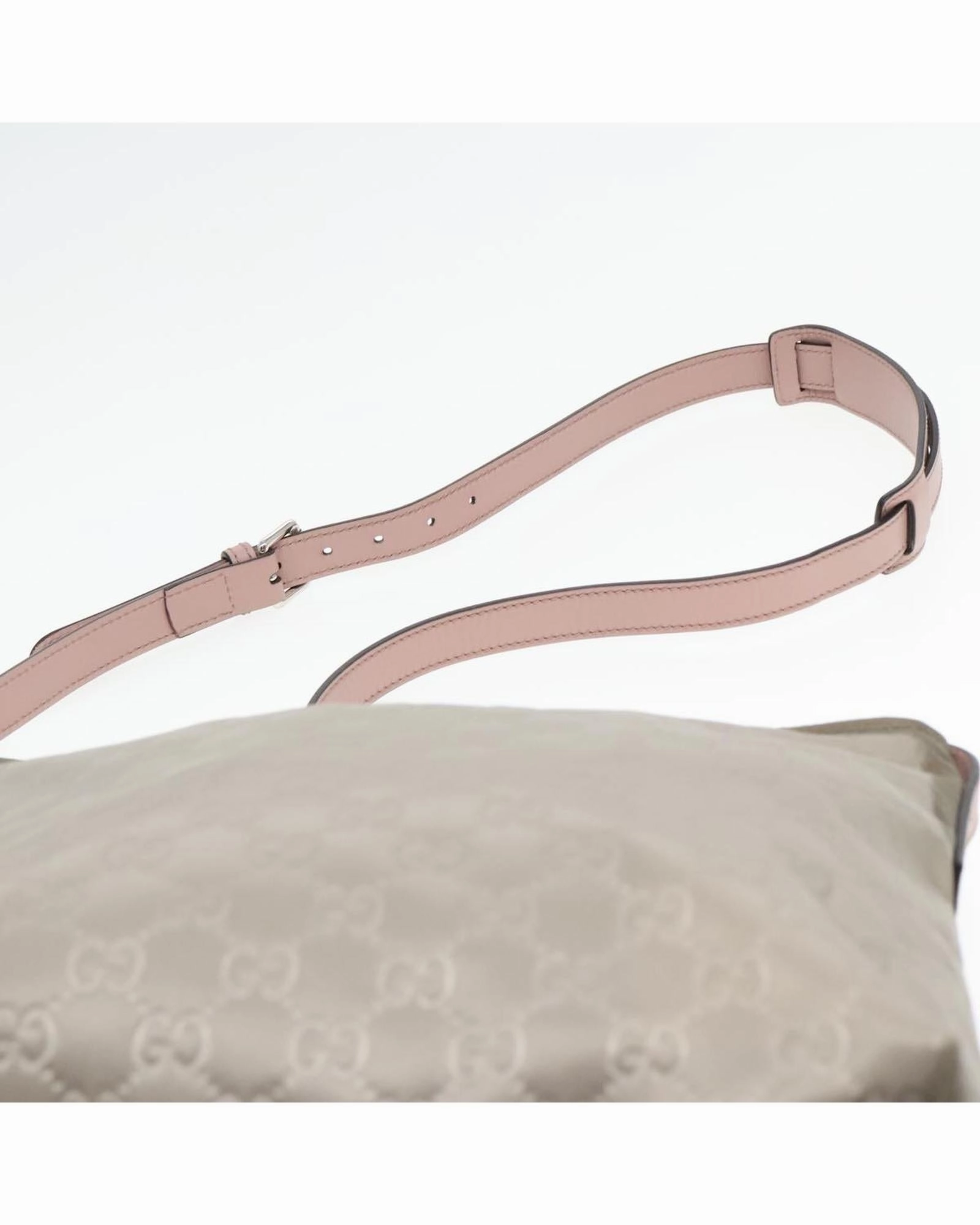 GG Canvas Shoulder Bag with Silver Accents