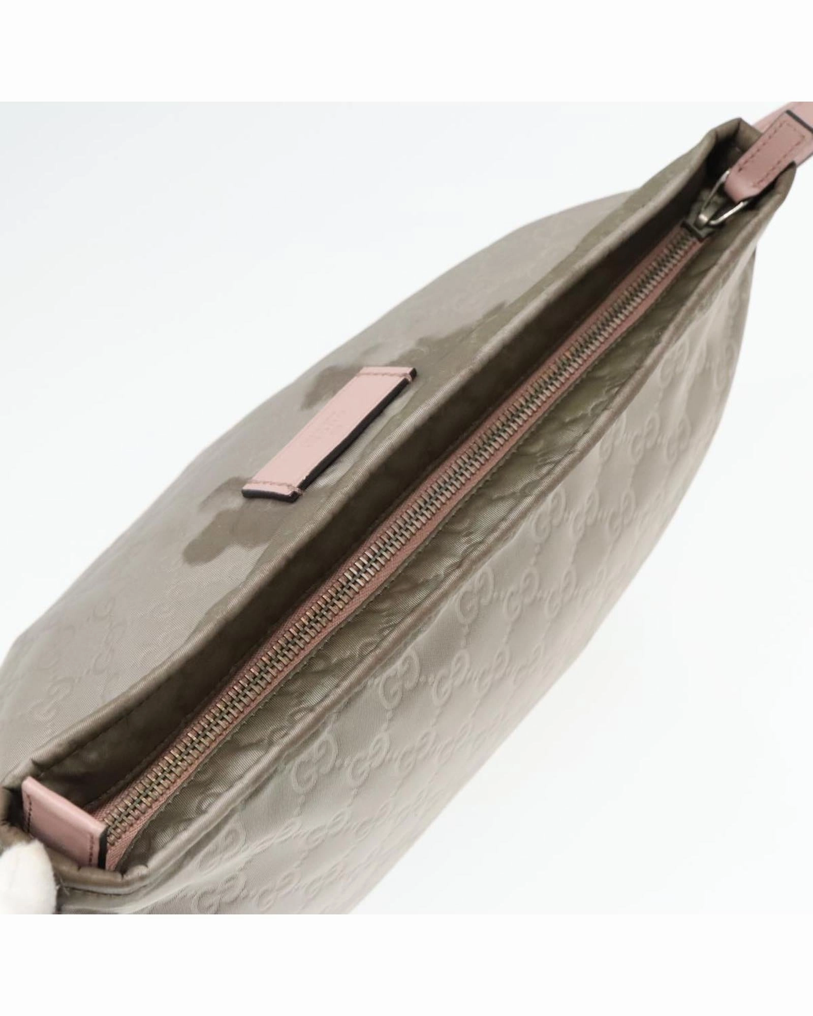 GG Canvas Shoulder Bag with Silver Accents