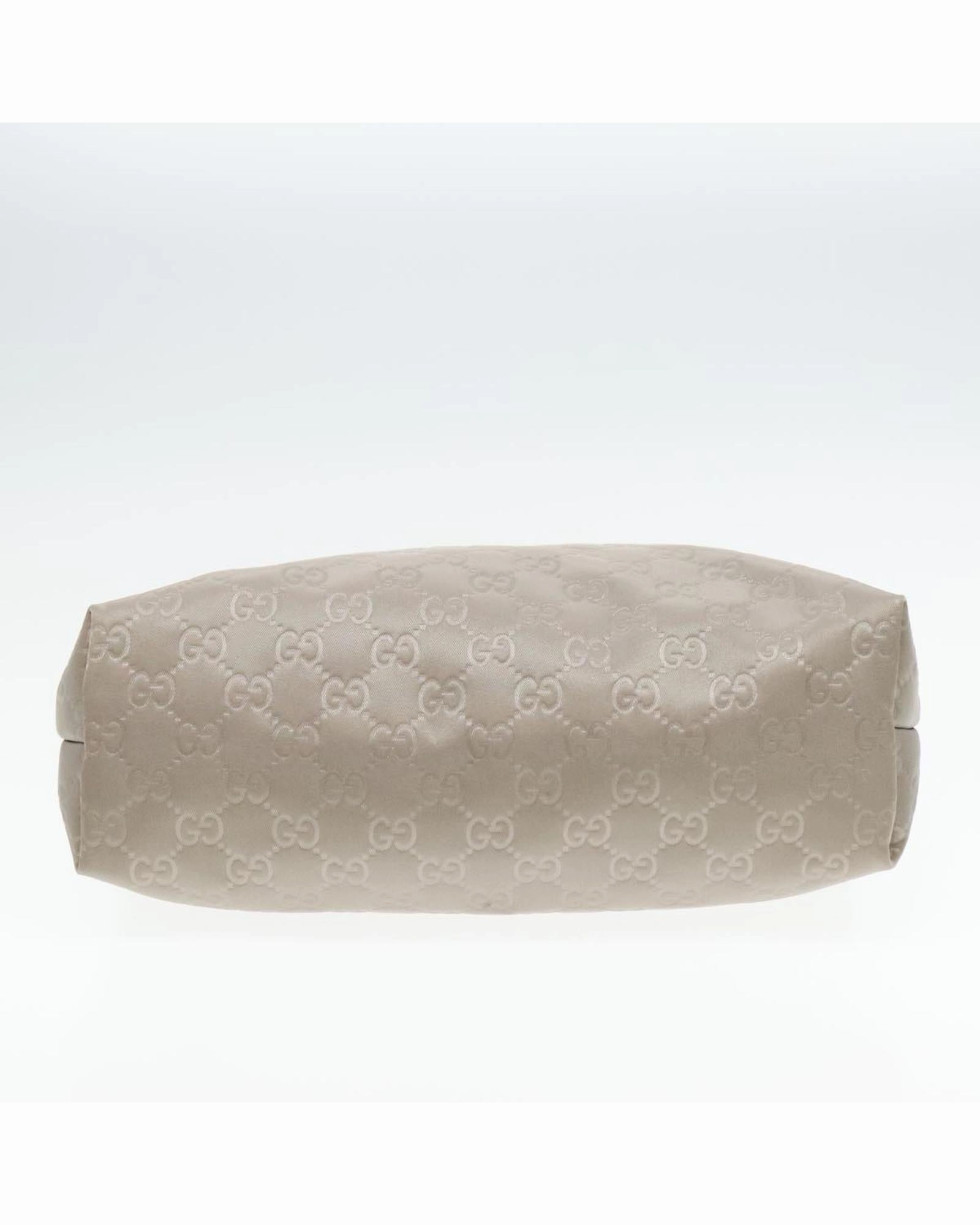 GG Canvas Shoulder Bag with Silver Accents