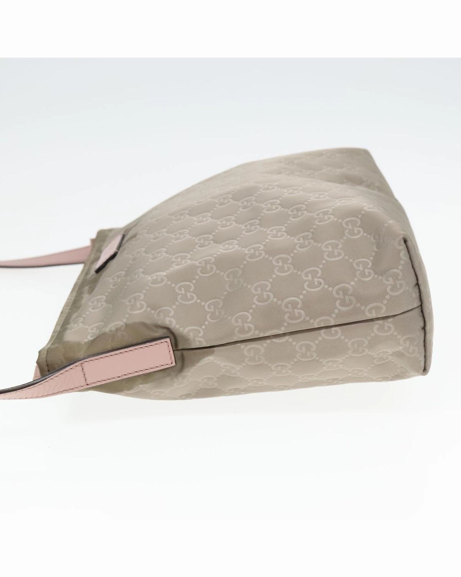 GG Canvas Shoulder Bag with Silver Accents