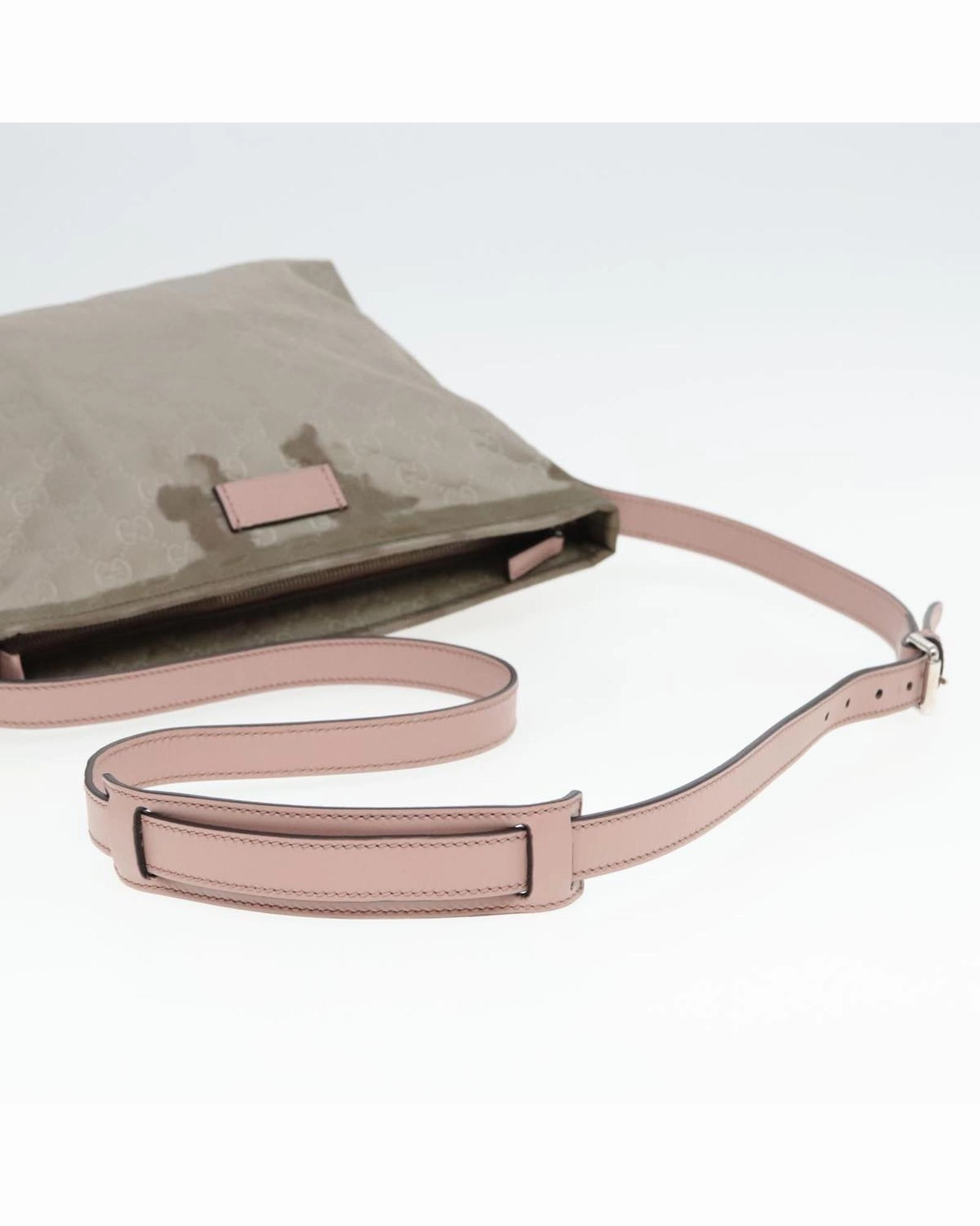 GG Canvas Shoulder Bag with Silver Accents