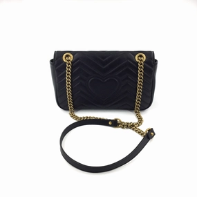 GG Marmont Black Small Matelass Shoulder Bag