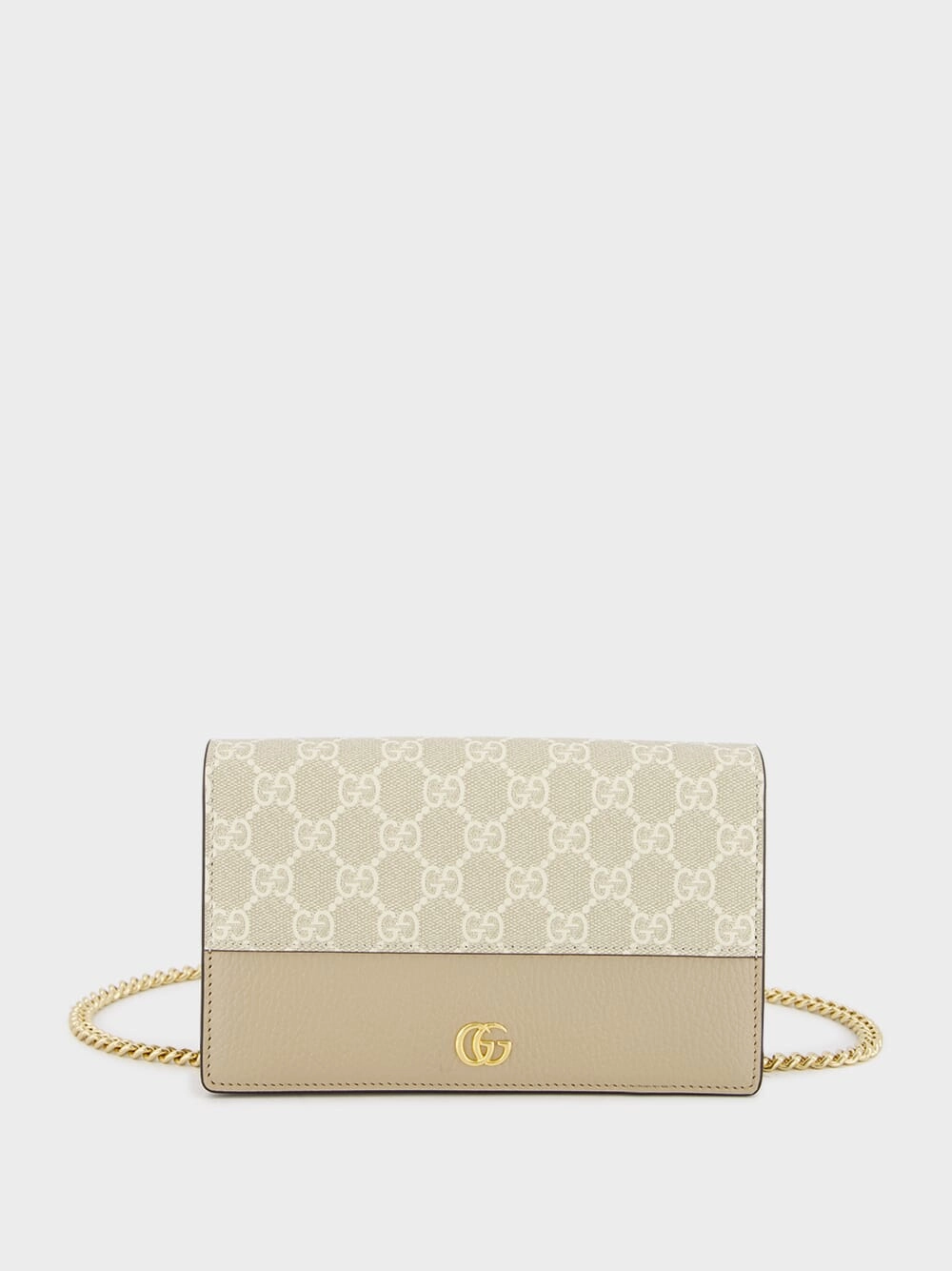 GG Marmont Mini Beige Chain Bag