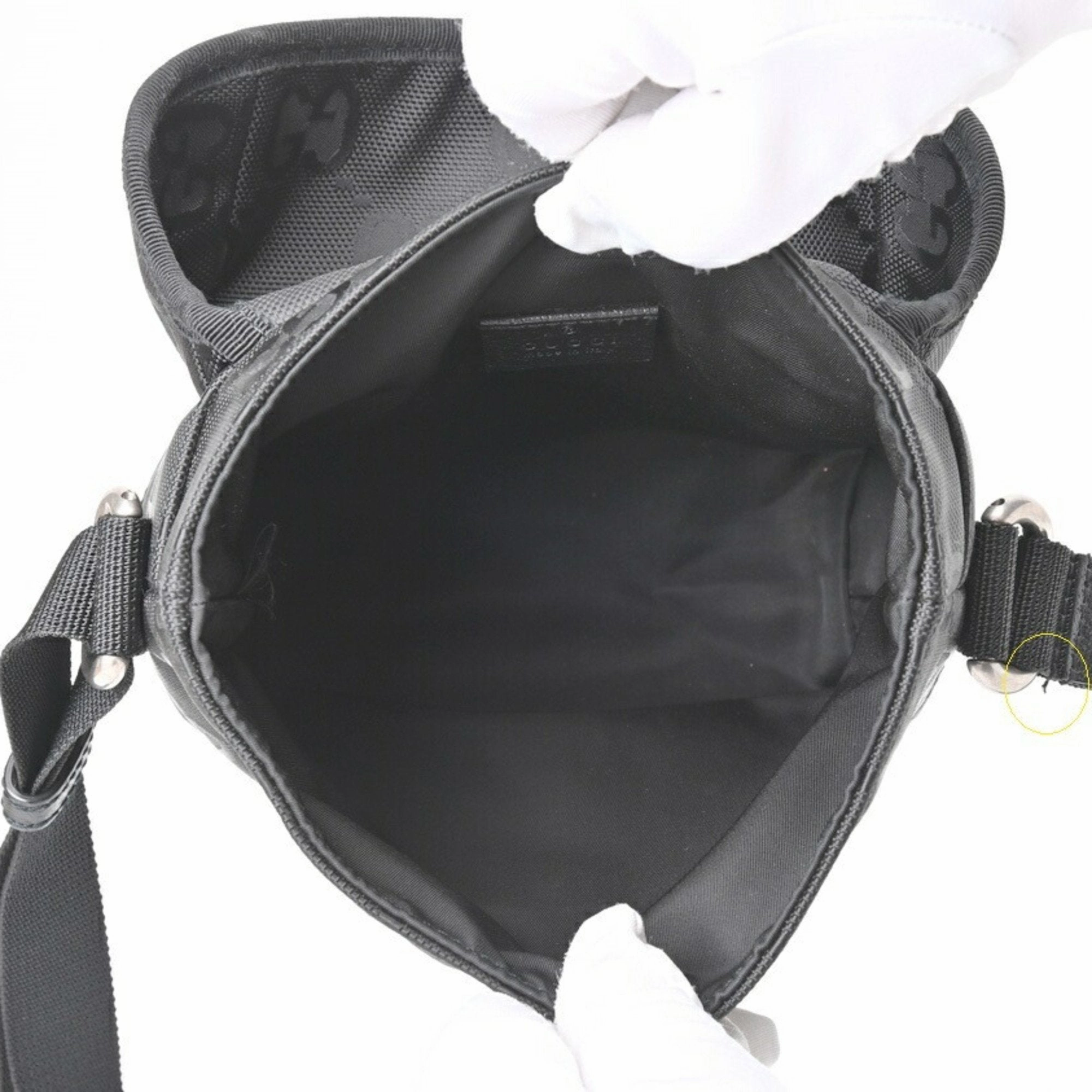 GG Nylon Messenger Crossbody Bag