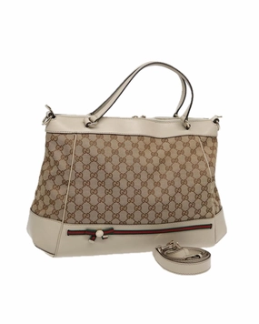 GG Plus Shoulder Bag BeigeEbony