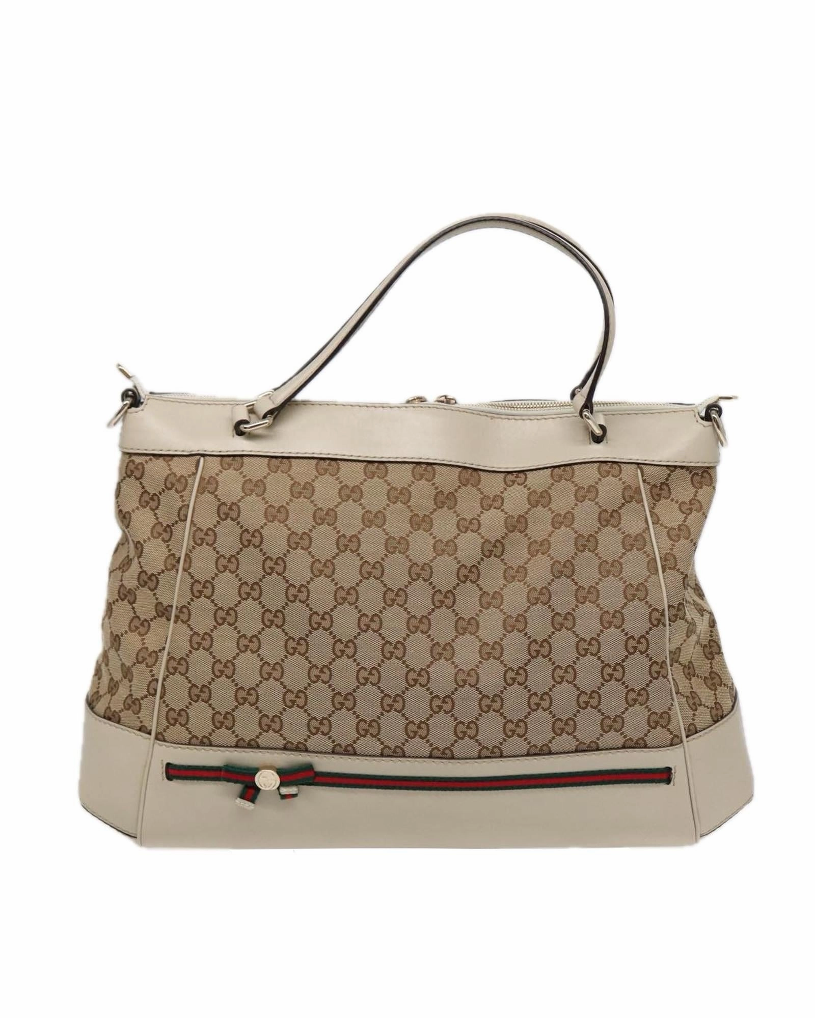 GG Plus Shoulder Bag BeigeEbony