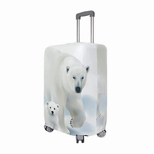 GIOVANIOR Polar Bear Luggage Cover Suitcase Protector Carry On Covers