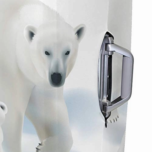 GIOVANIOR Polar Bear Luggage Cover Suitcase Protector Carry On Covers