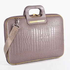 Gold Cocco Briefcase Arezzo 15 Inches - Taupe
