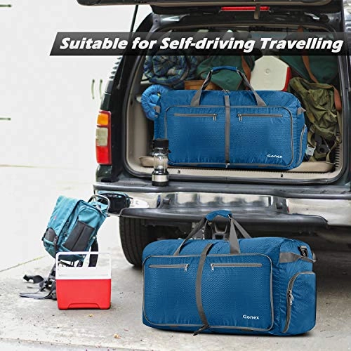 Gonex 150L Extra Large Duffle Bag, Packable Travel Luggage Shopping XL Duffel Deep Blue