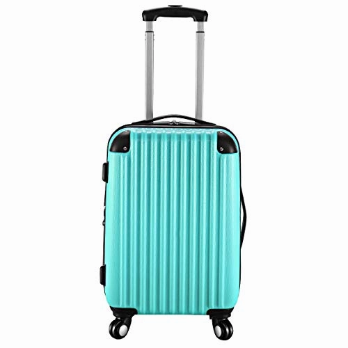 Goplus 20" Abs Carry On Luggage Expandable Hardside Travel Bag Trolley Rolling Suitcase Globalway