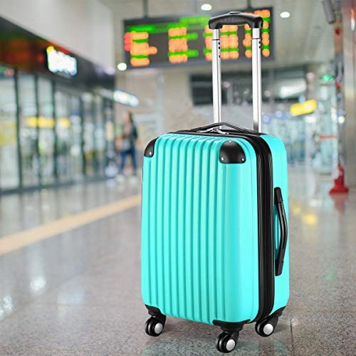 Goplus 20" Abs Carry On Luggage Expandable Hardside Travel Bag Trolley Rolling Suitcase Globalway