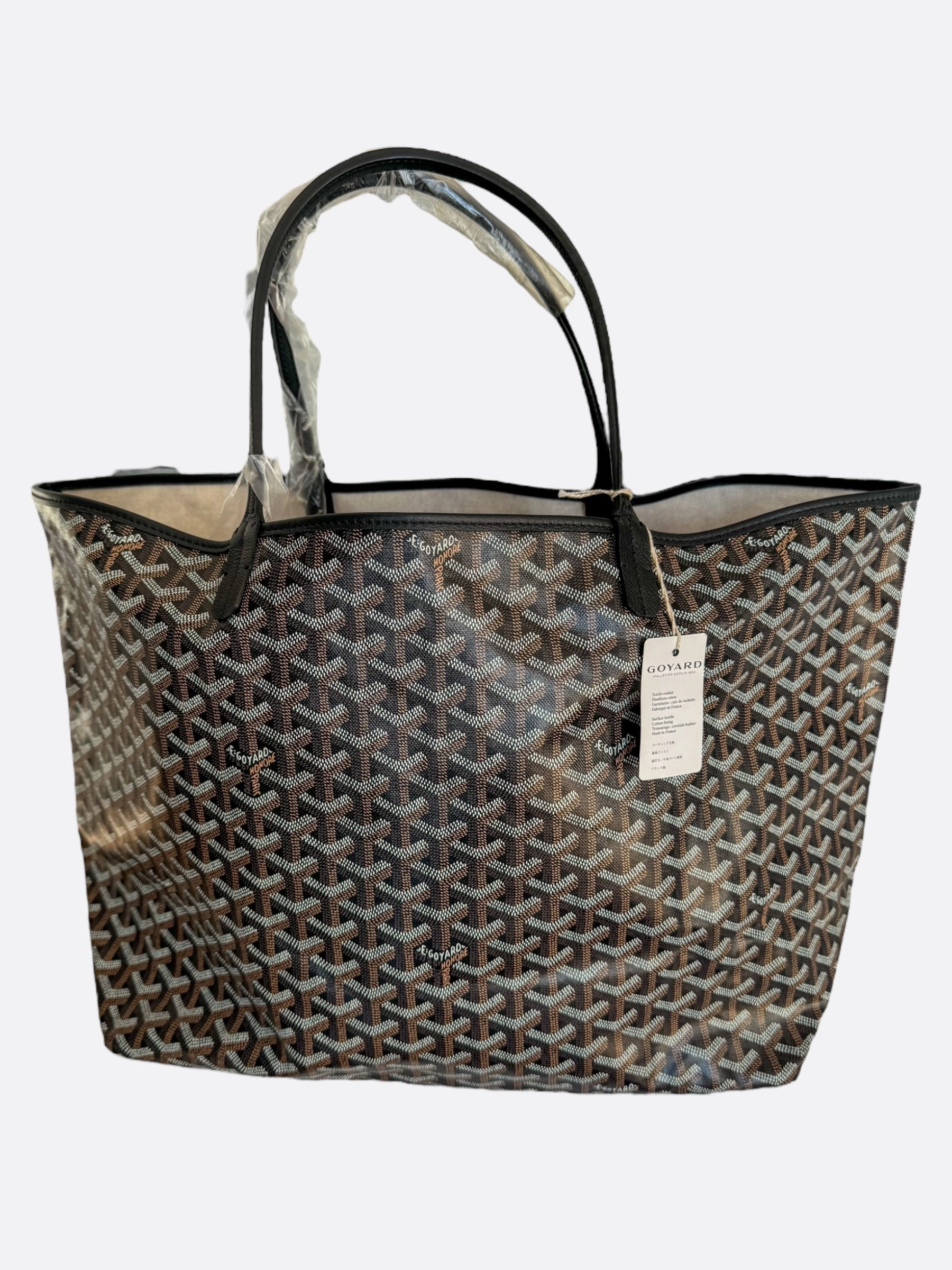 Goyard Black St. Louis Tote Bag