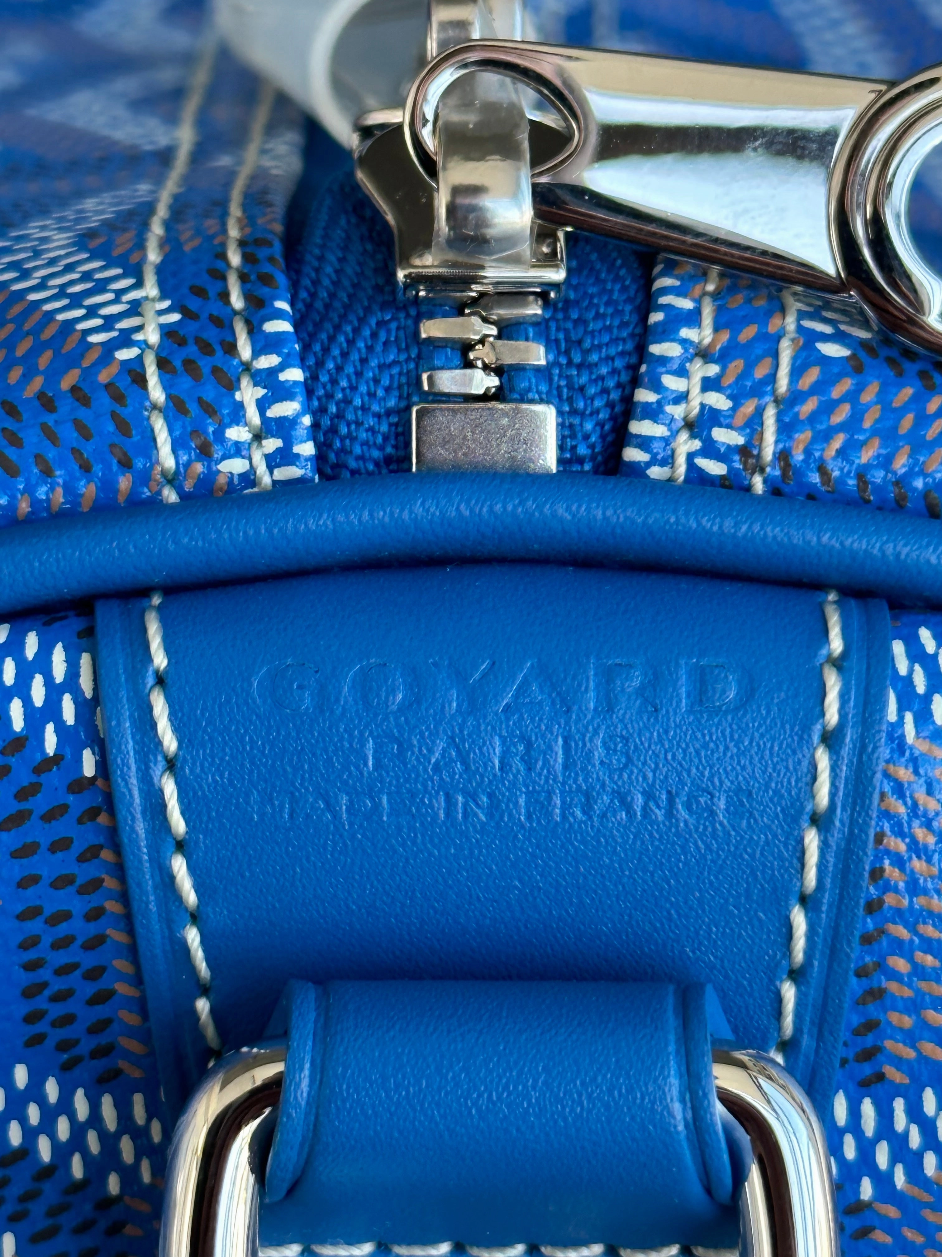 Goyard Blue Boston 50 Duffel Bag