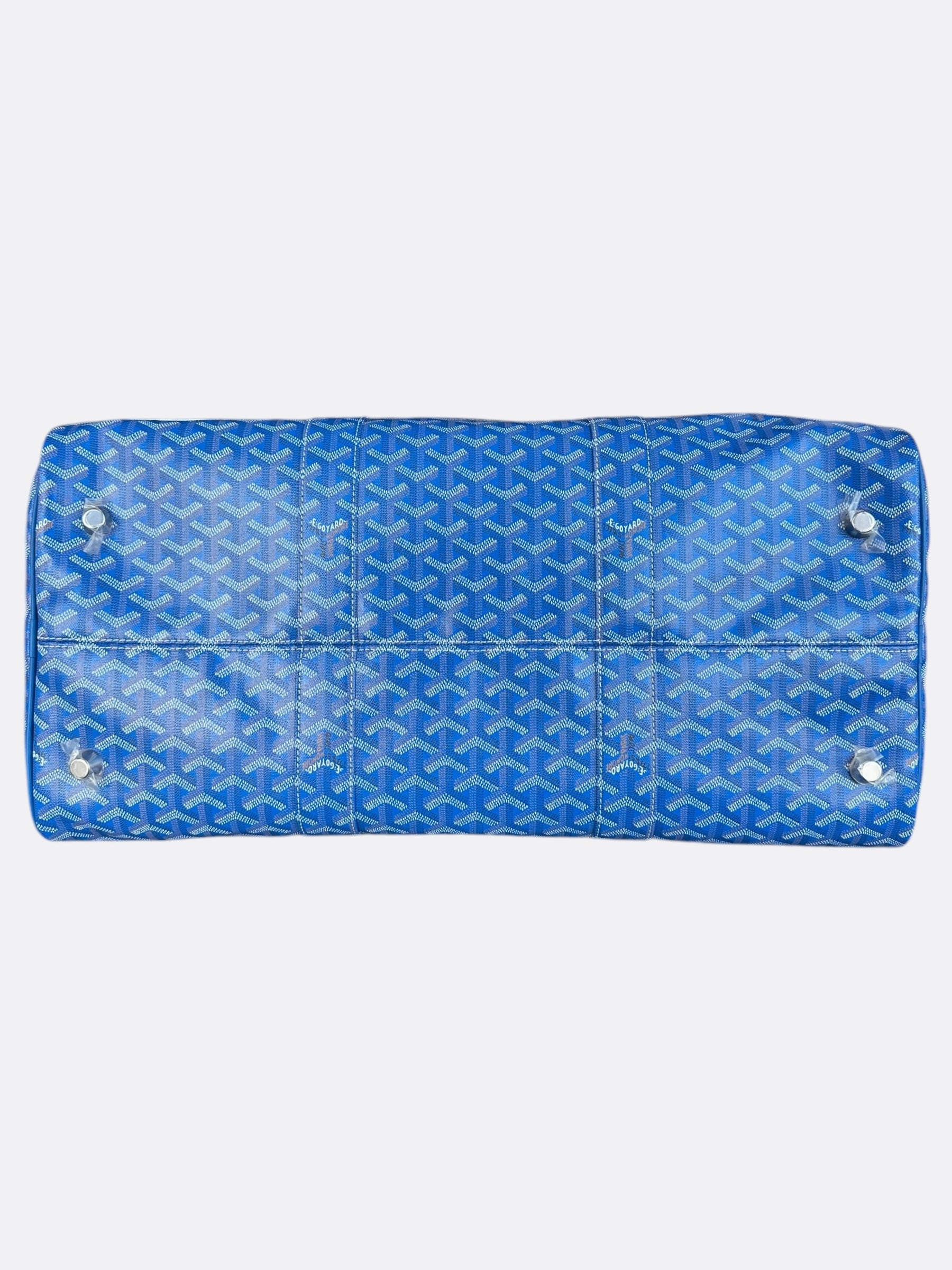 Goyard Blue Boston 50 Duffel Bag