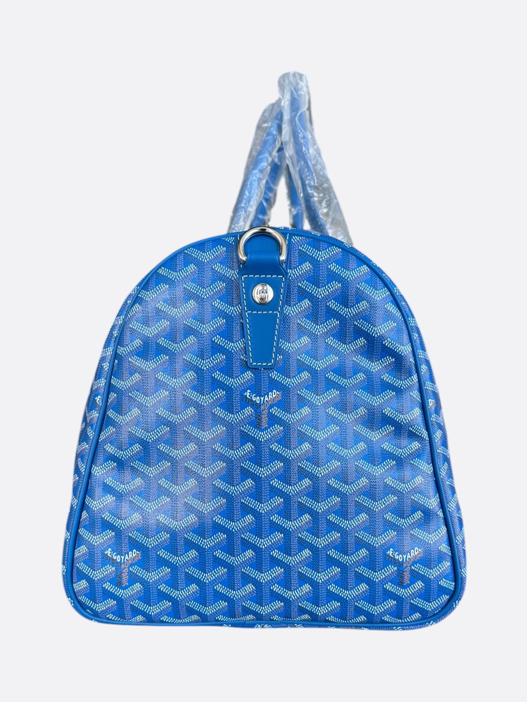 Goyard Blue Boston 50 Duffel Bag