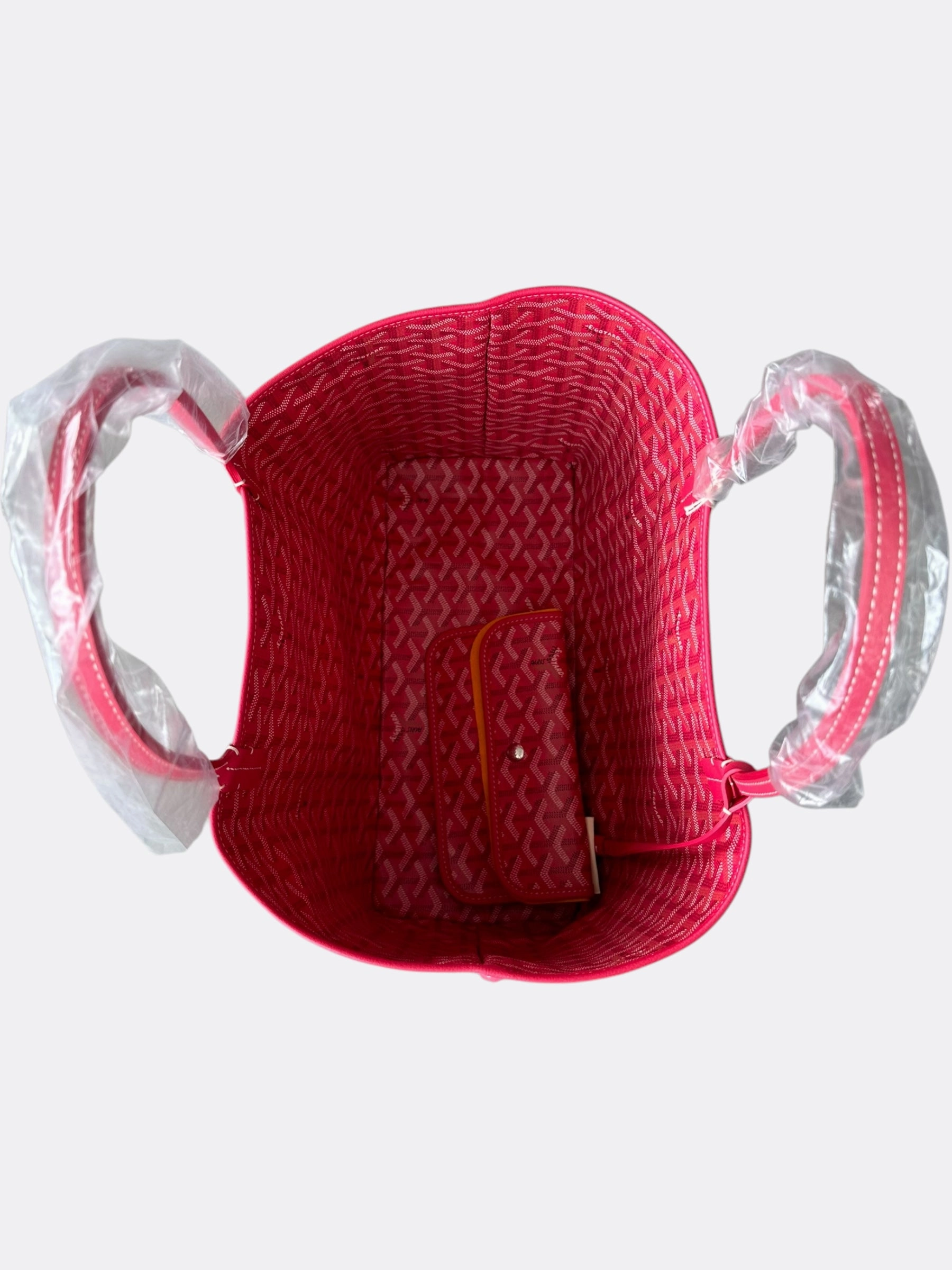 Goyard Fuchsia Pink Reversible St. Louis PM Tote Bag