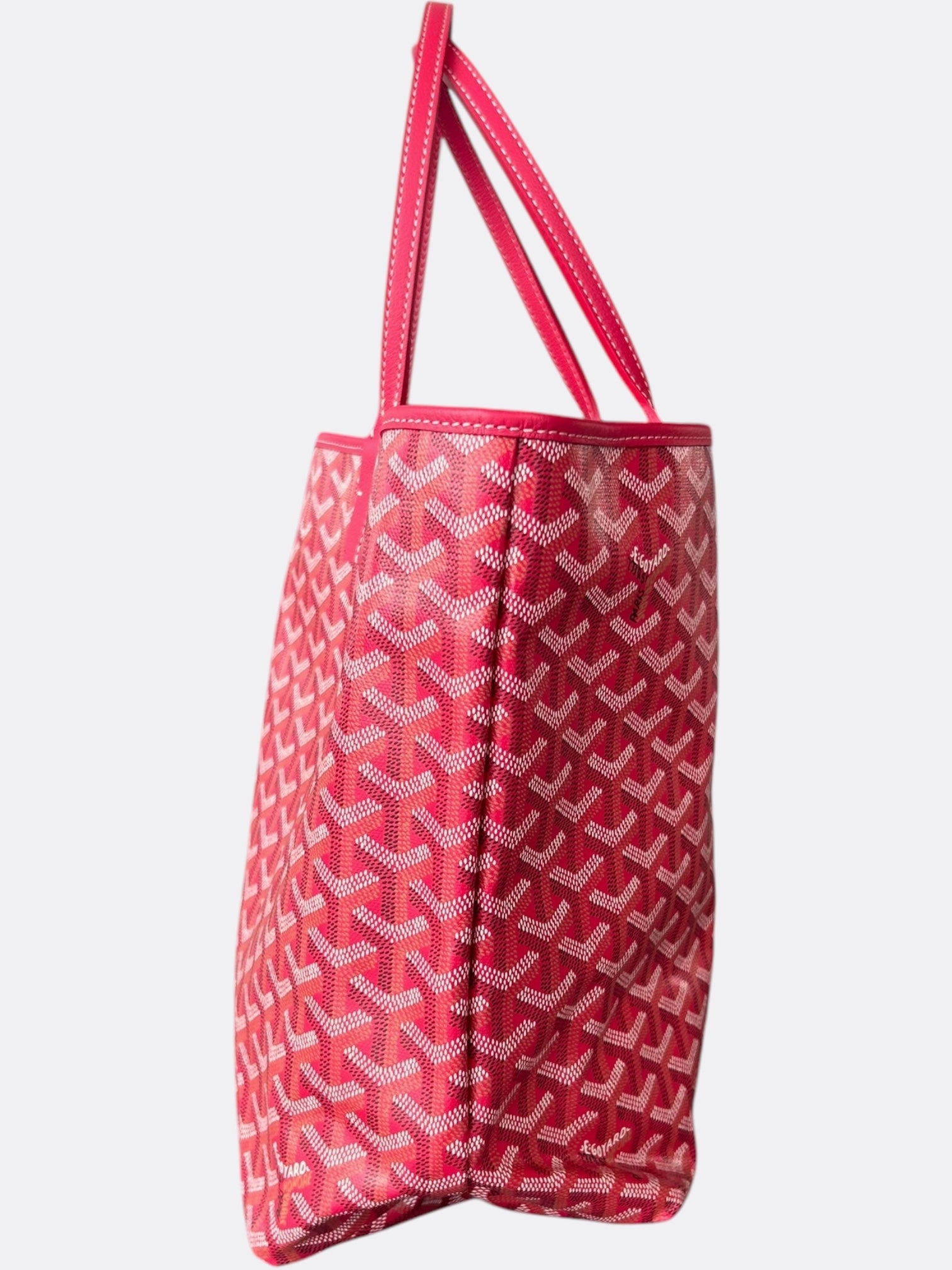 Goyard Fuchsia Pink Reversible St. Louis PM Tote Bag