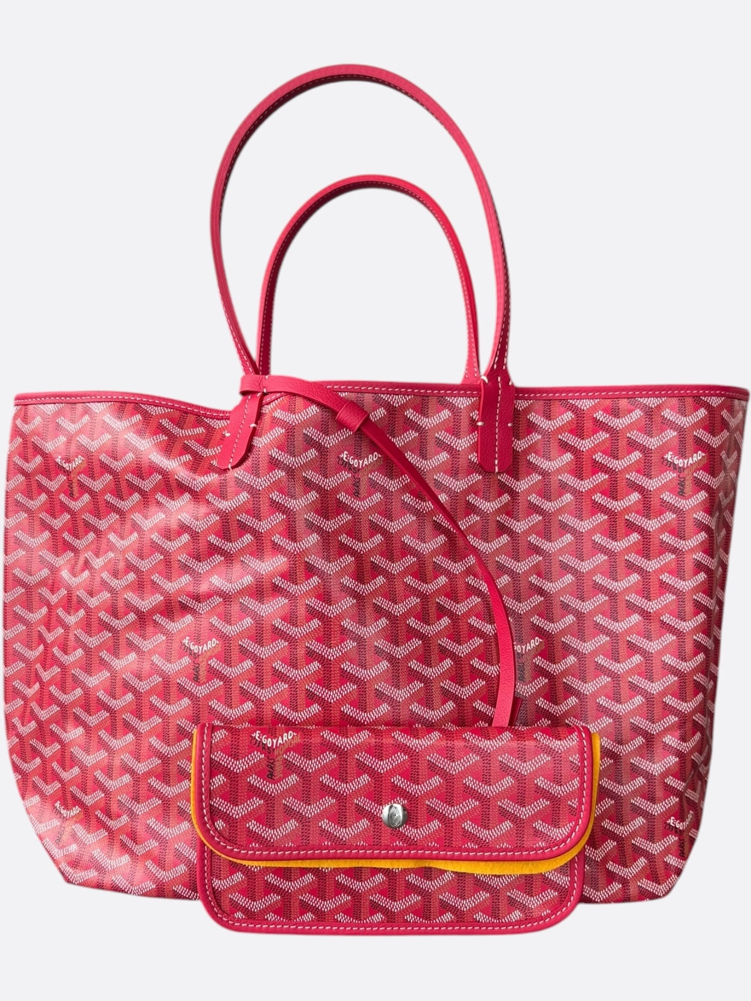 Goyard Fuchsia Pink Reversible St. Louis PM Tote Bag