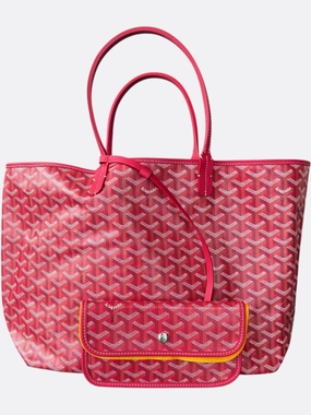 Goyard Fuchsia Pink Reversible St. Louis PM Tote Bag