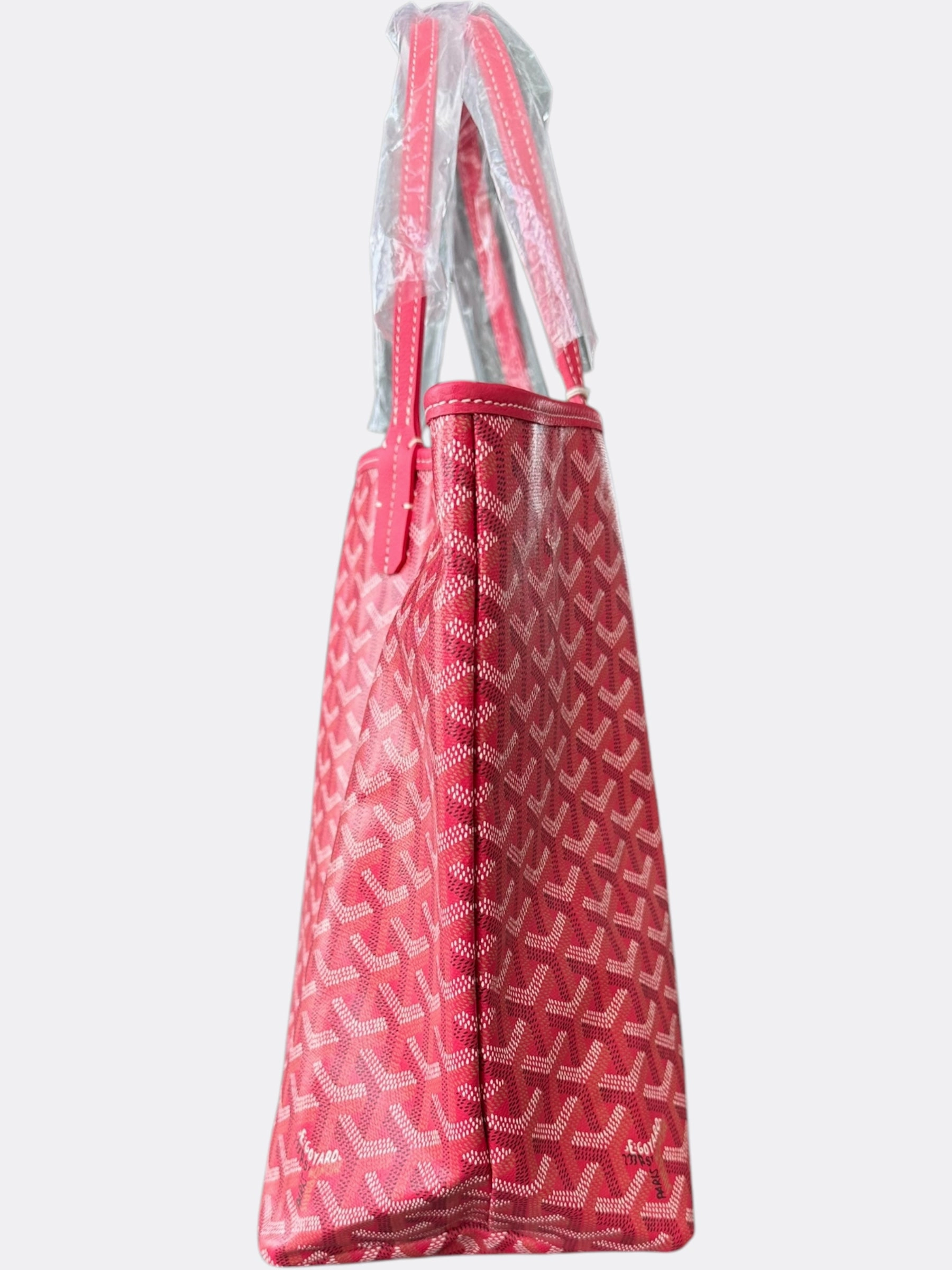 Goyard Fuchsia Pink Reversible St. Louis PM Tote Bag