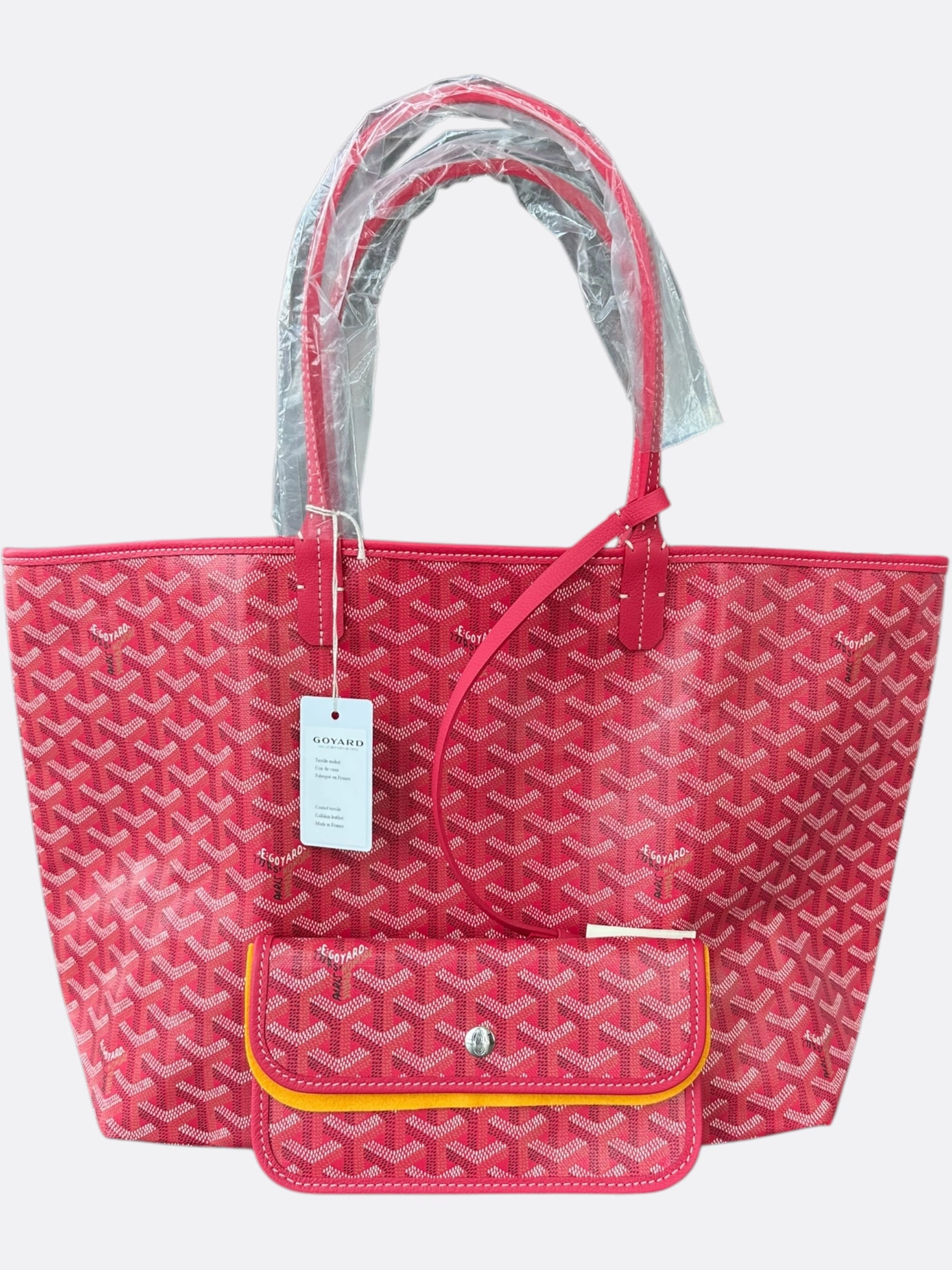 Goyard Fuchsia Pink Reversible St. Louis PM Tote Bag