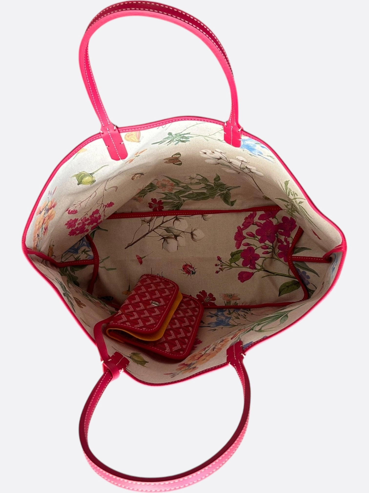Goyard Fuchsia Pink Reversible St. Louis PM Tote Bag