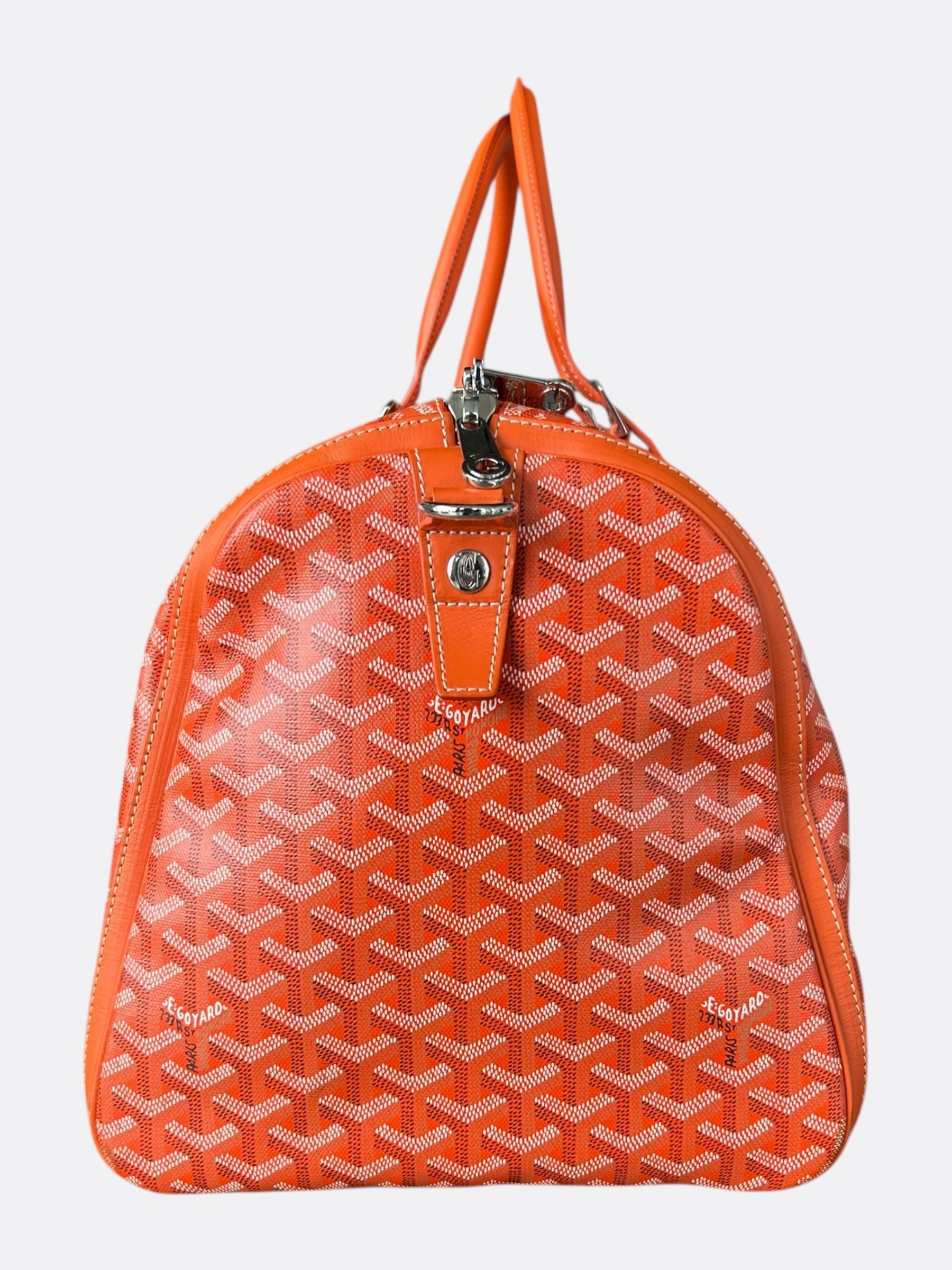 Goyard Orange Boston 50 Duffel Bag