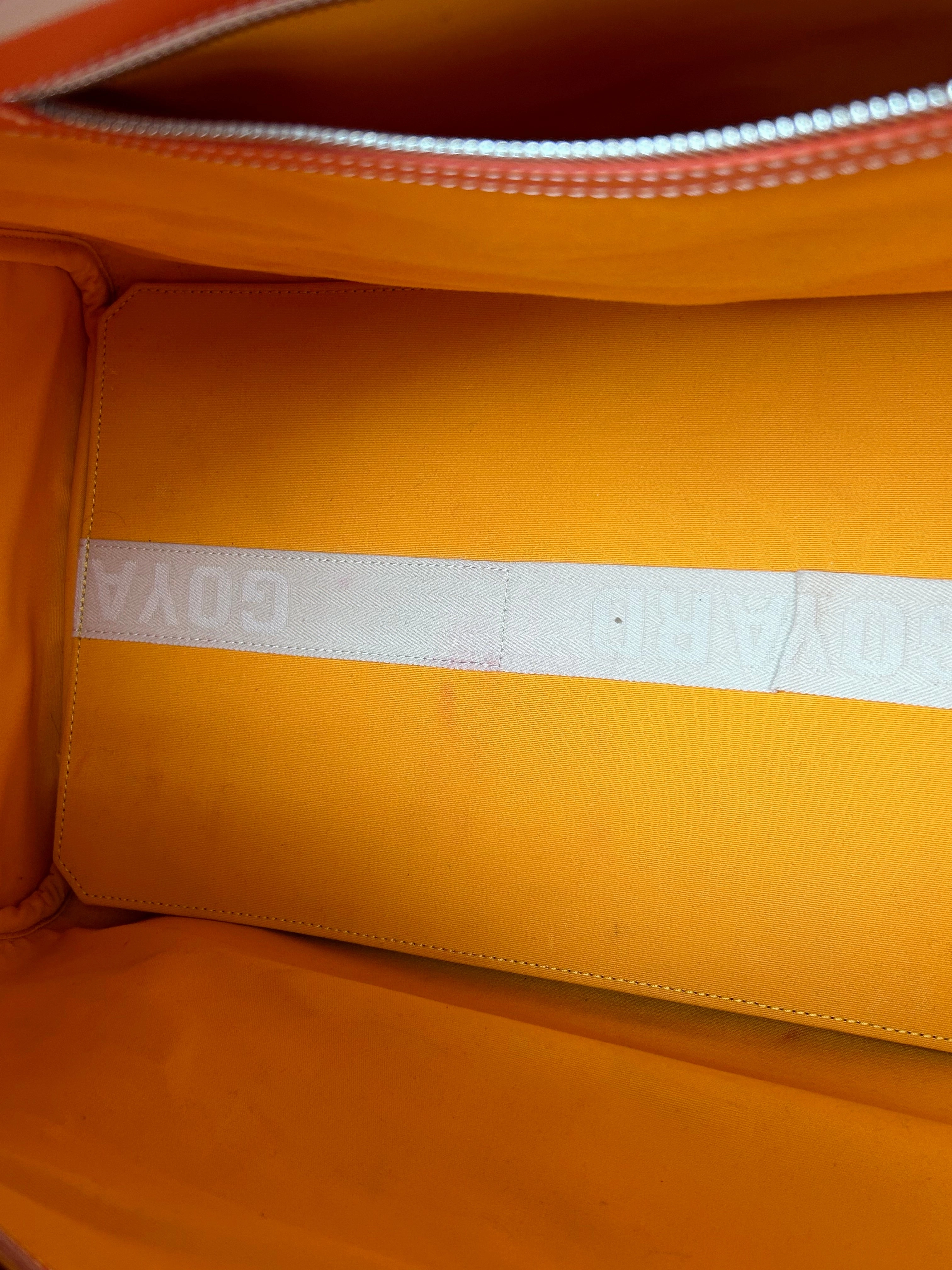 Goyard Orange Boston 50 Duffel Bag
