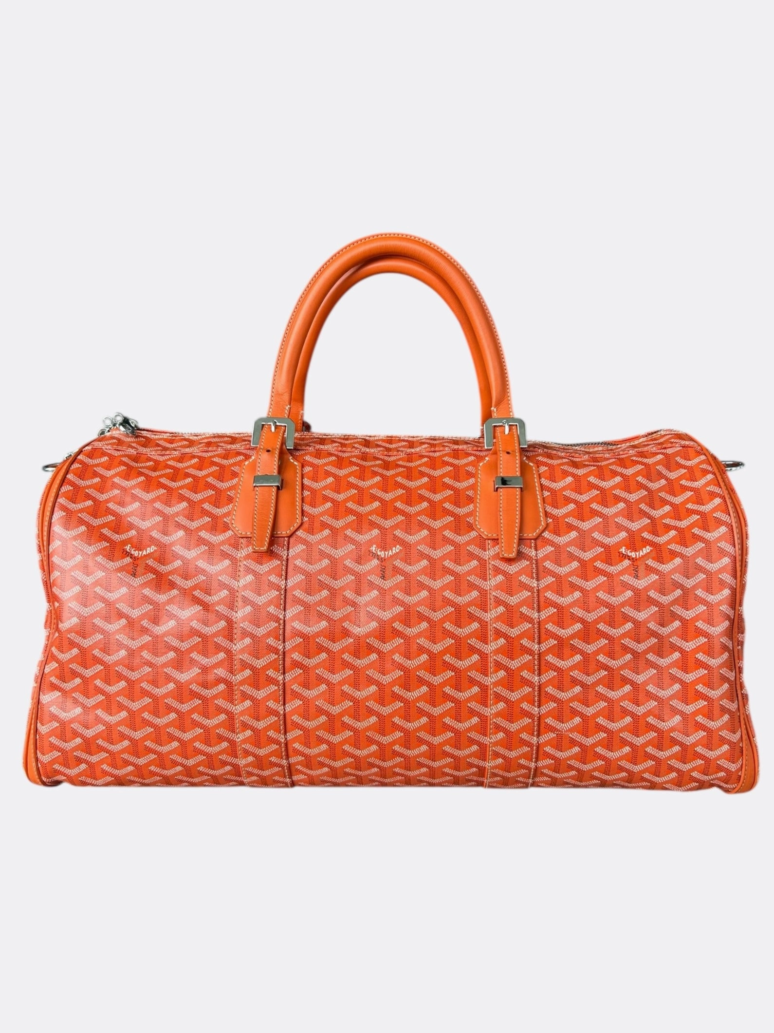 Goyard Orange Boston 50 Duffel Bag
