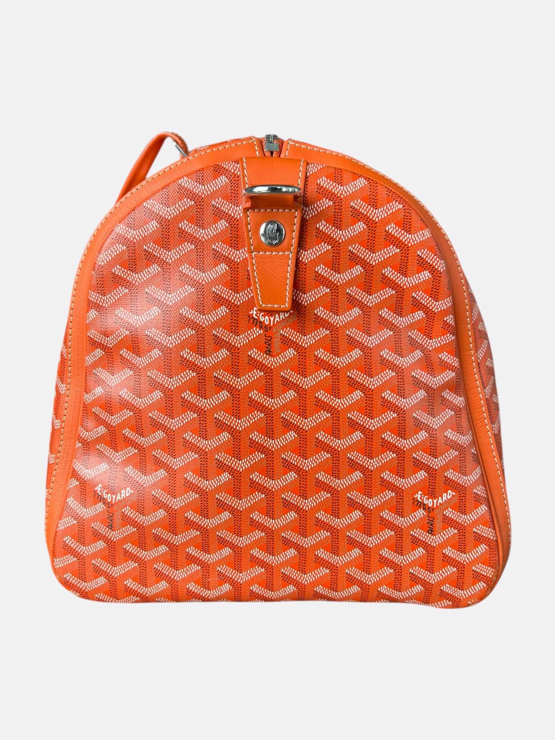 Goyard Orange Boston 50 Duffel Bag