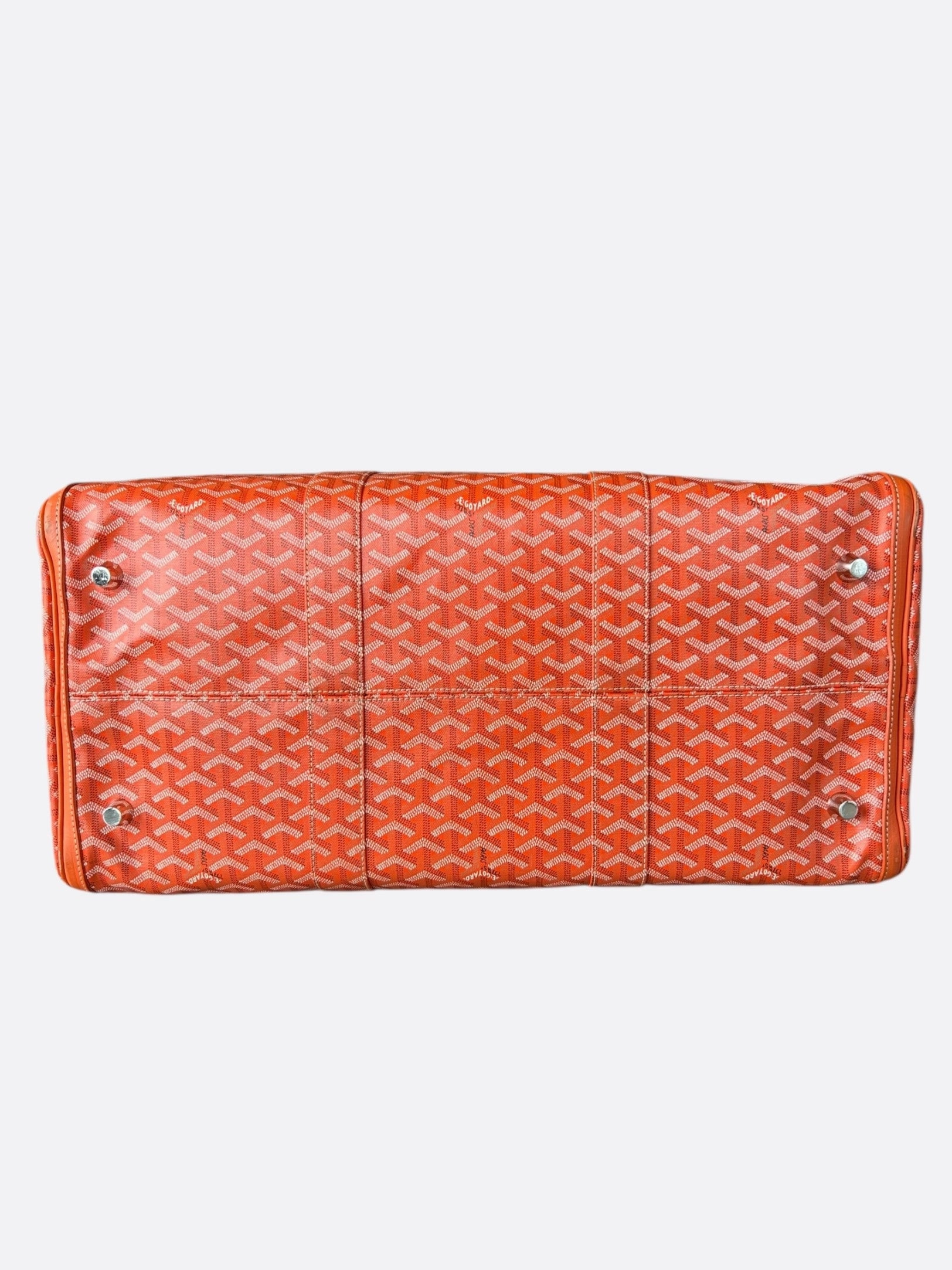 Goyard Orange Boston 50 Duffel Bag