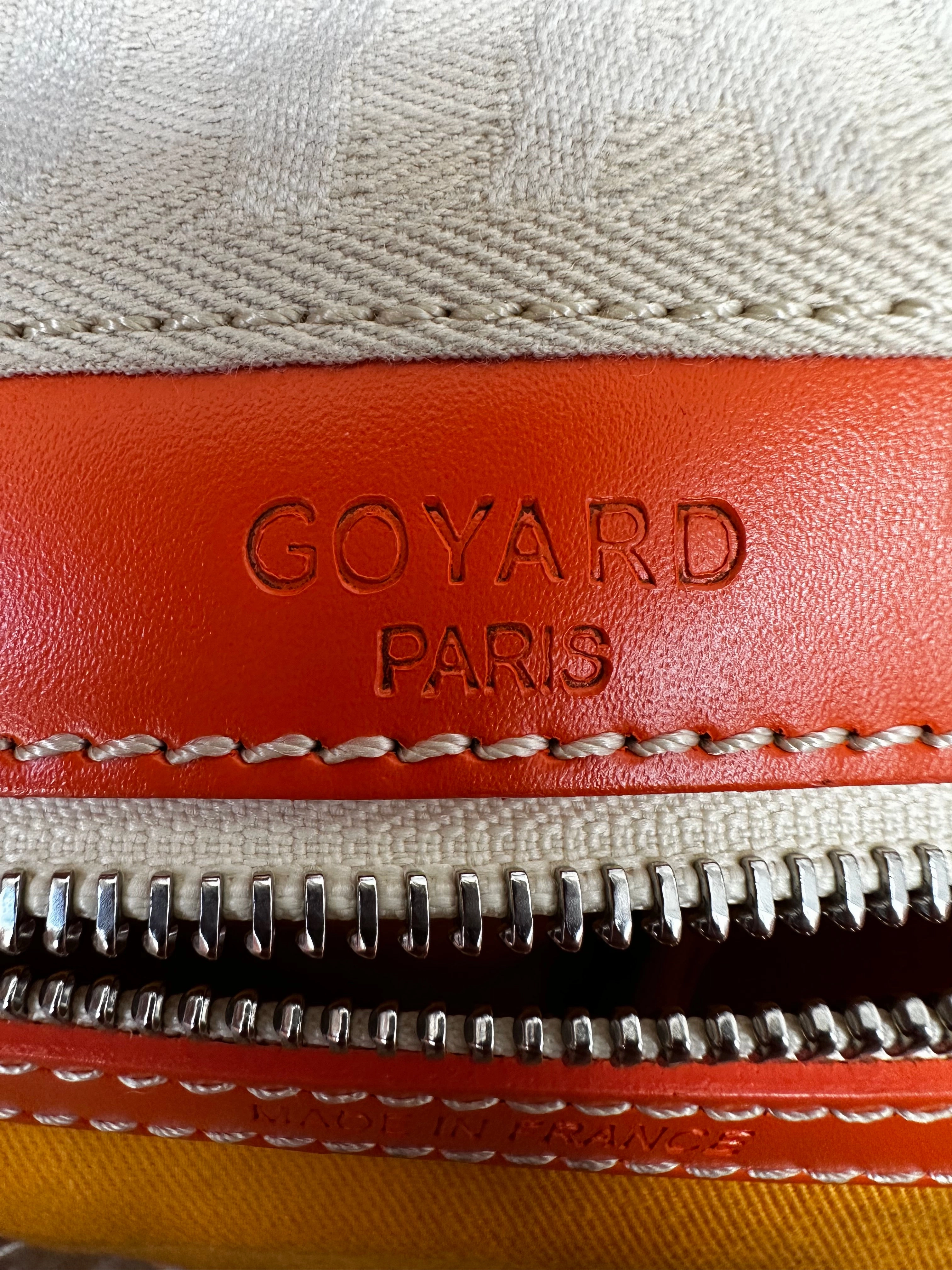 Goyard Orange Croisiere 50 Duffel Bag