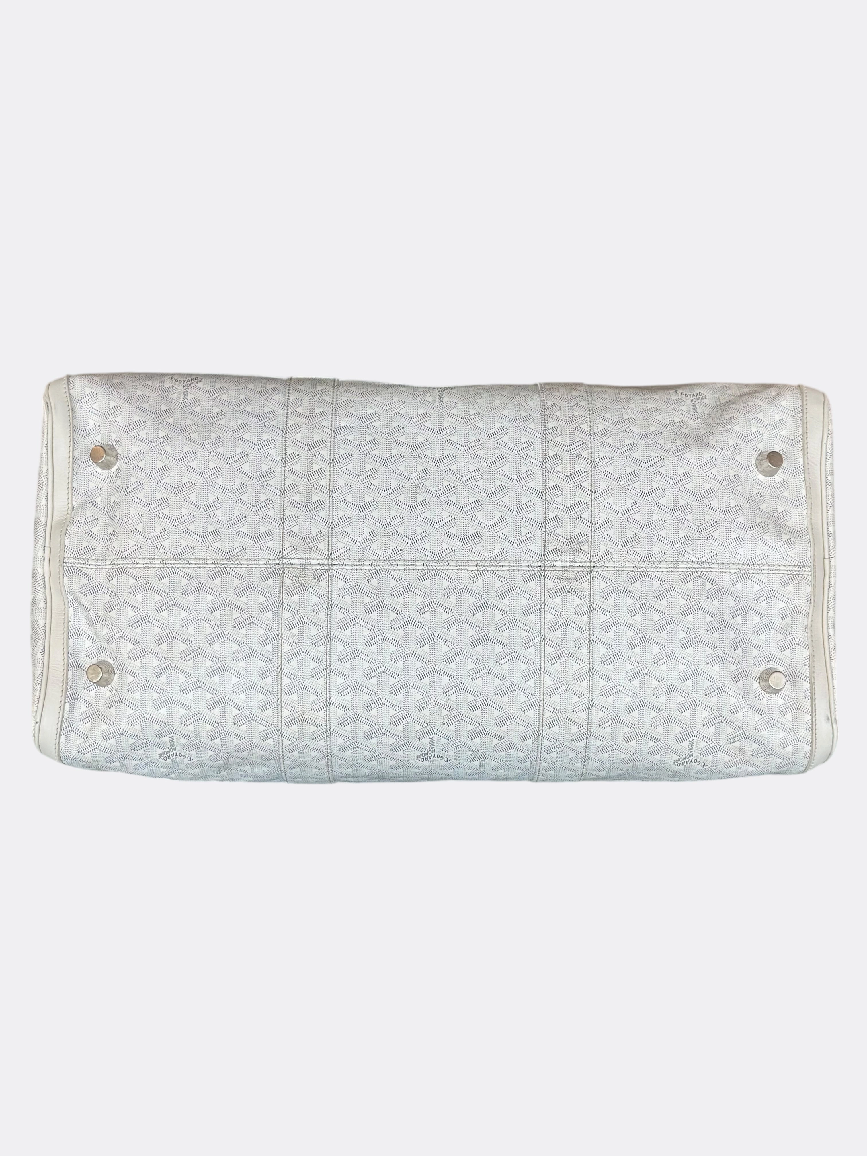 Goyard White Boston 50 Duffel Bag