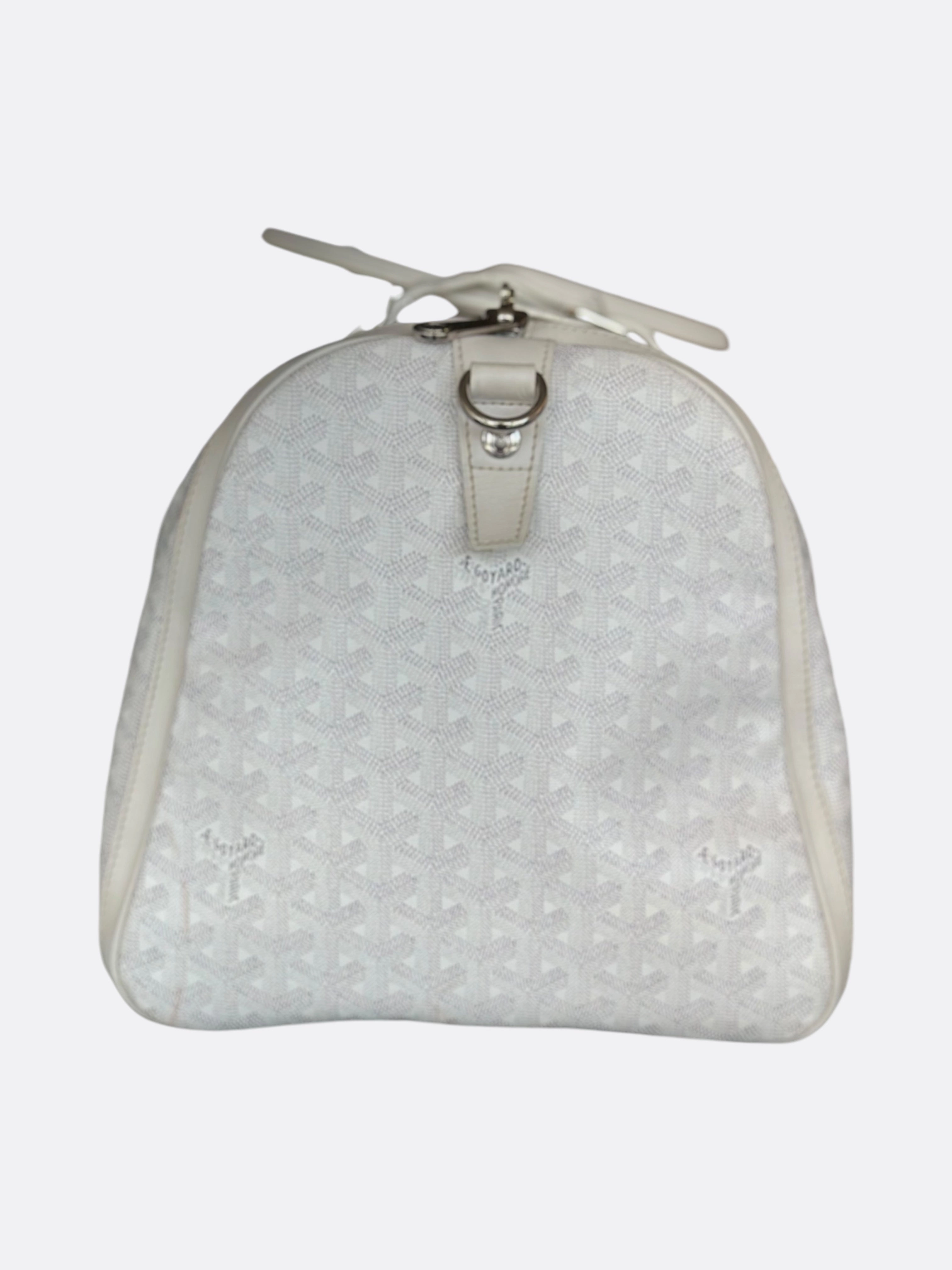 Goyard White Boston 50 Duffel Bag