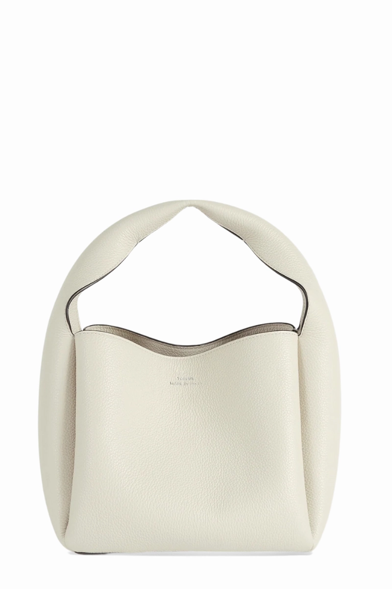 Grained-Leather Bucket Bag