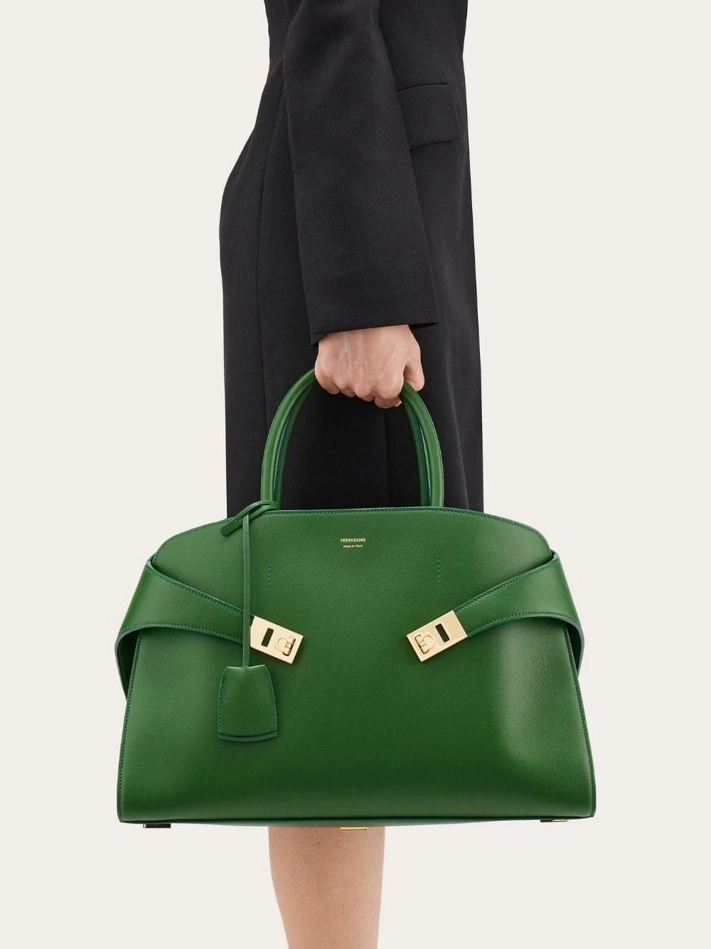 Green Hug Medium Handbag