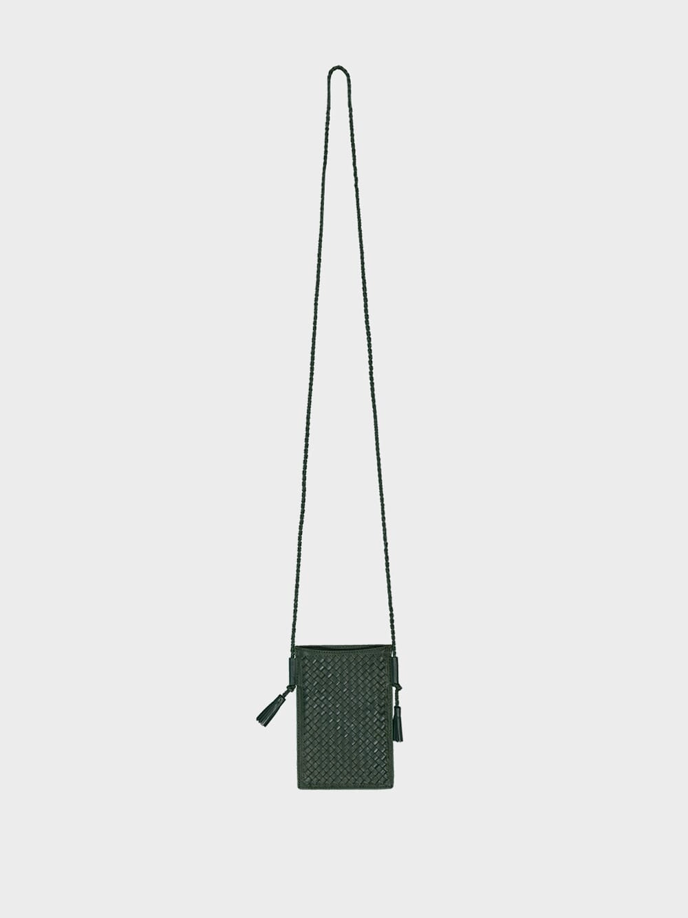Green Pic Pocket Leather Bag