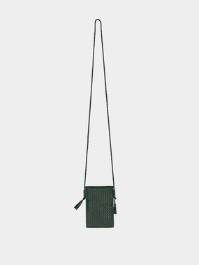 Green Pic Pocket Leather Bag