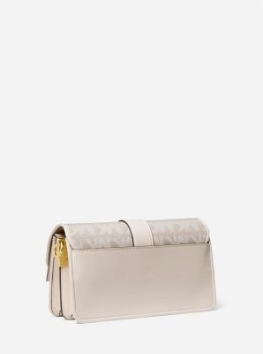 Greenwich Medium Logo Jacquard Shoulder Bag