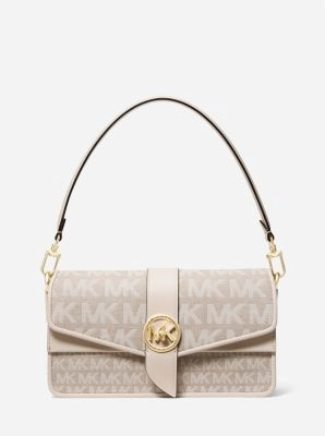 Greenwich Medium Logo Jacquard Shoulder Bag