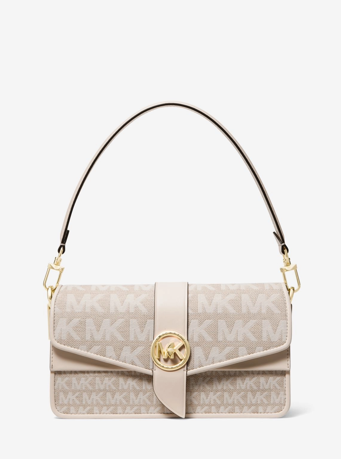 Greenwich Medium Logo Jacquard Shoulder Bag