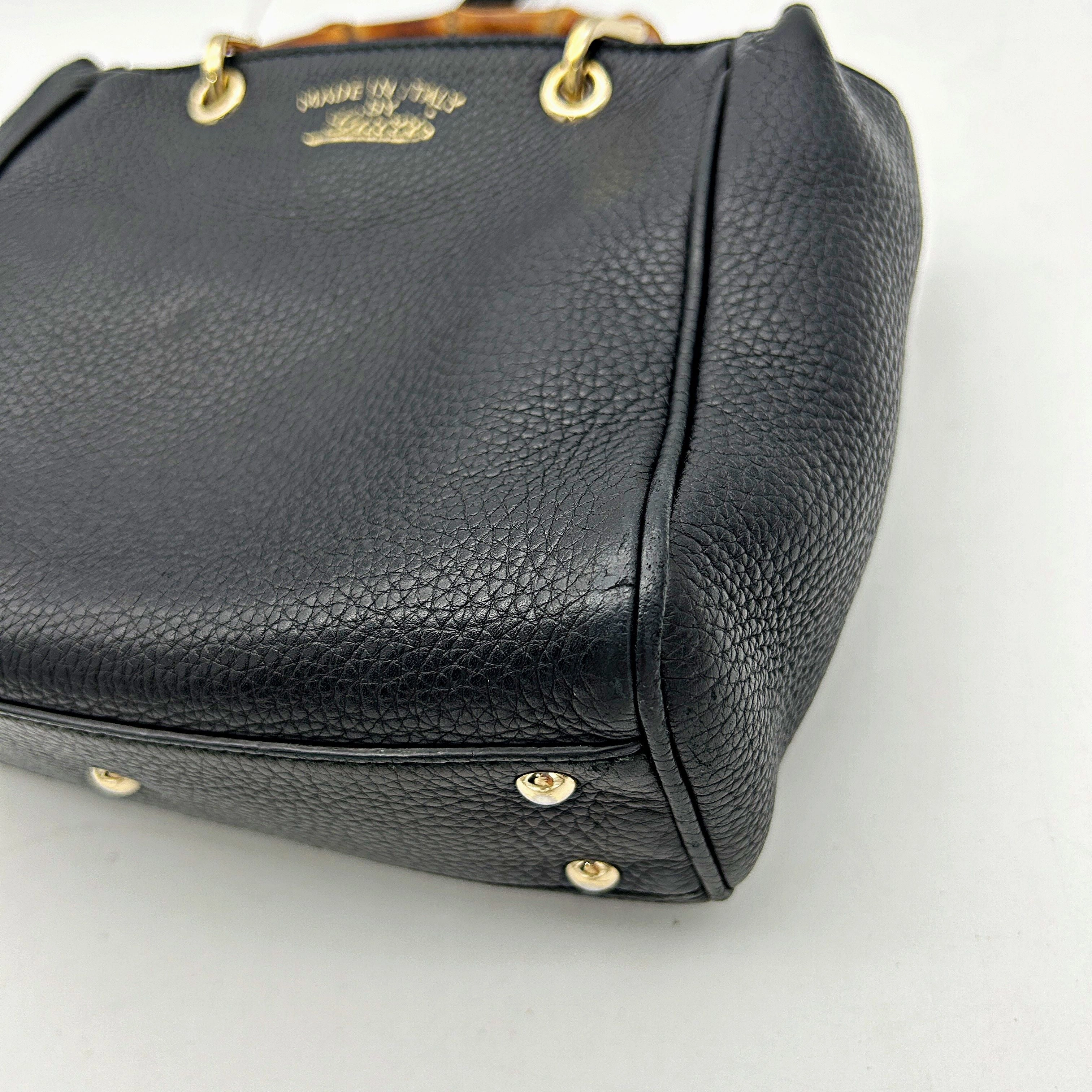 Gucci | Bags | Gucci Bamboo Shopper Leather Tote With Crossbody LA10886
