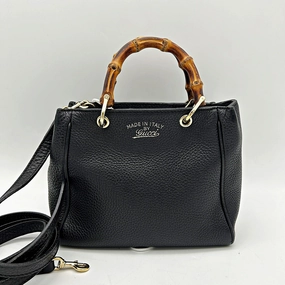 Gucci | Bags | Gucci Bamboo Shopper Leather Tote With Crossbody LA10886