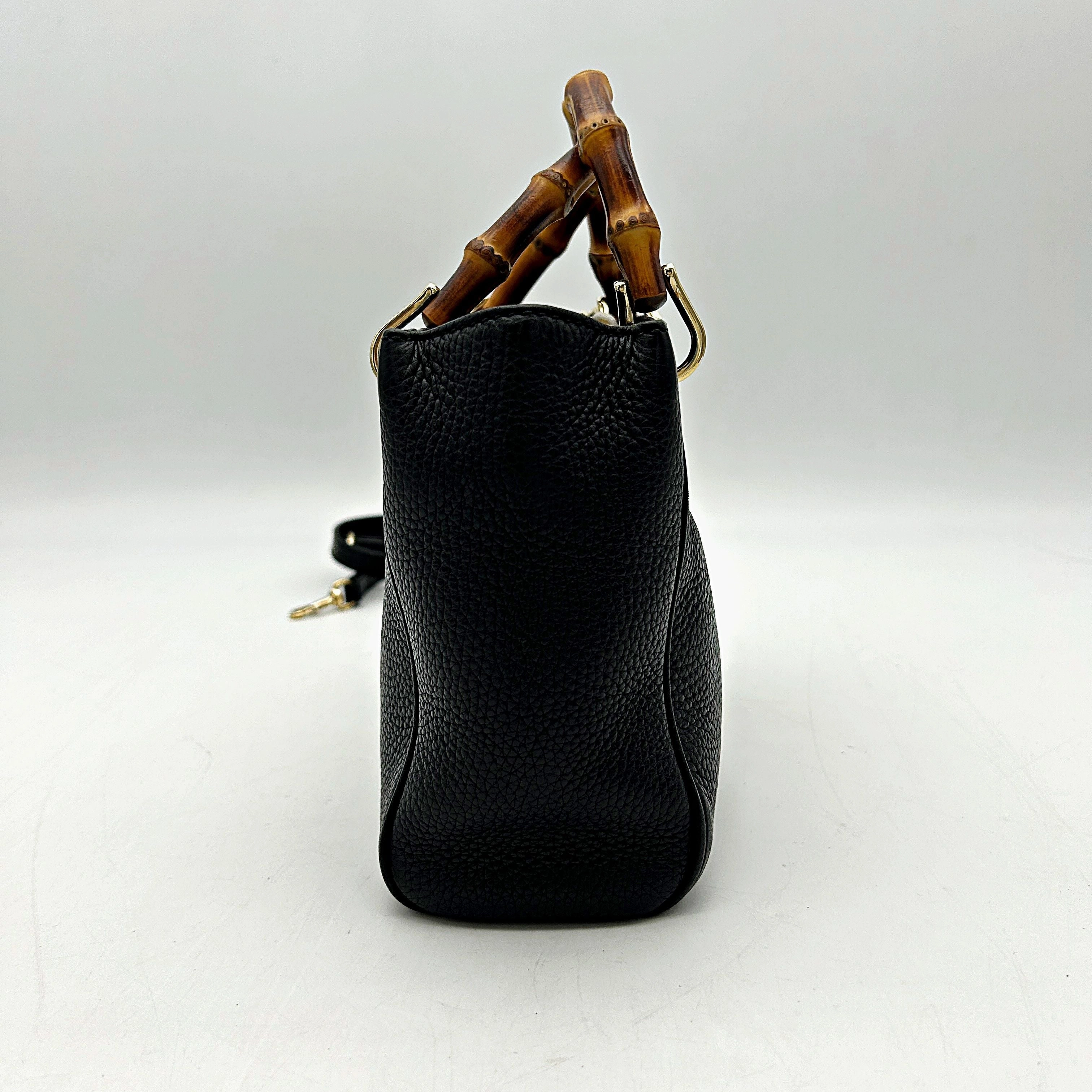 Gucci | Bags | Gucci Bamboo Shopper Leather Tote With Crossbody LA10886
