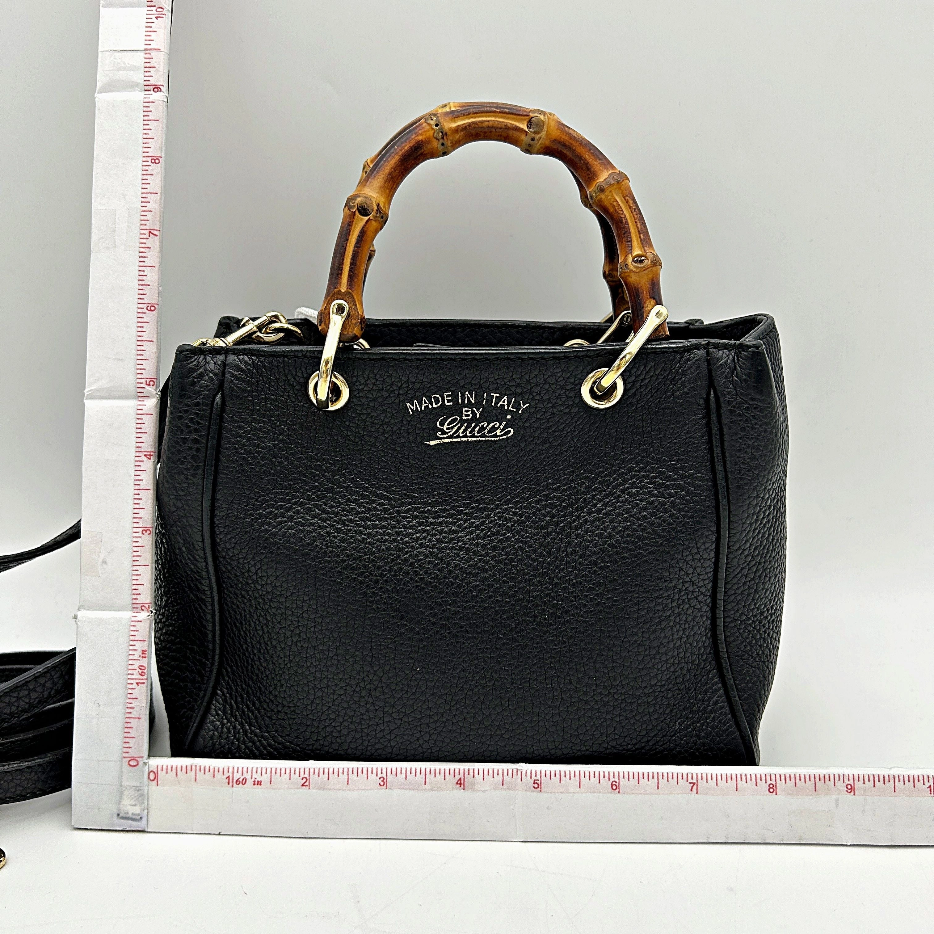 Gucci | Bags | Gucci Bamboo Shopper Leather Tote With Crossbody LA10886
